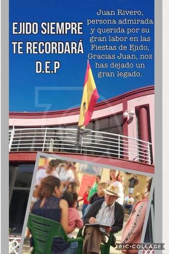 El Ejido siempre recordará a Juan Rivero (Foto TA)